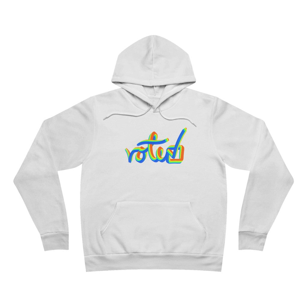 Vote Multicolor Unisex Fleece Hoodie