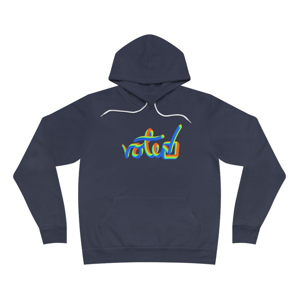 Vote Multicolor Unisex Fleece Hoodie