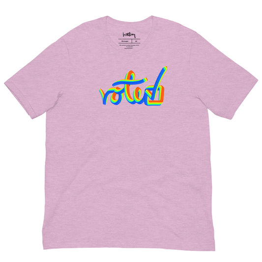 Vote Multicolor Unisex Jersey T-shirt