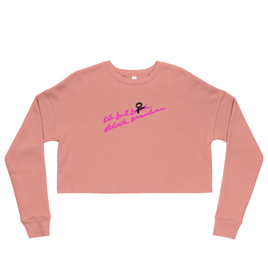 Bad B* Cropped Fleece Pullover